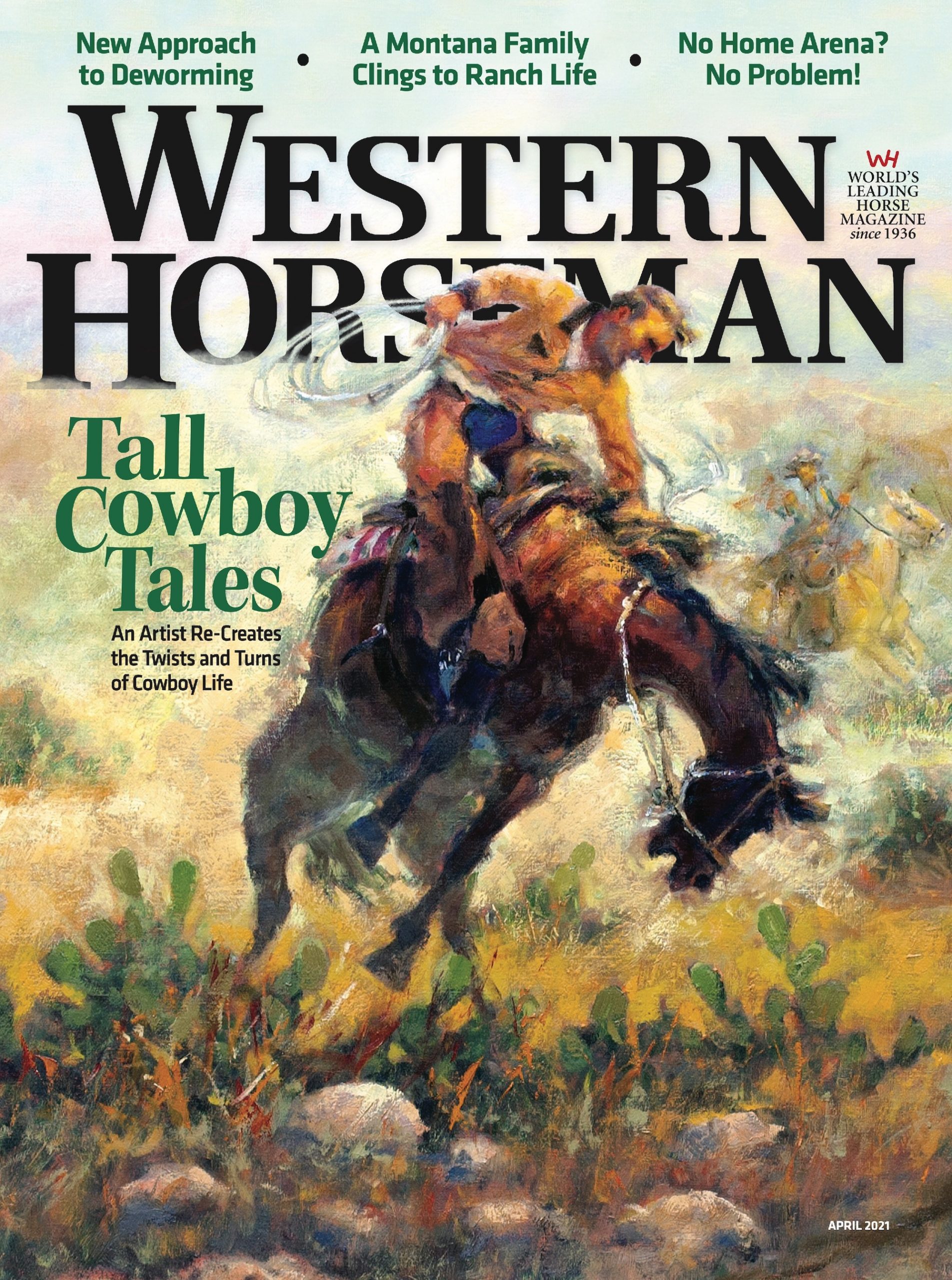 Western Horseman magazine April 2021 cover