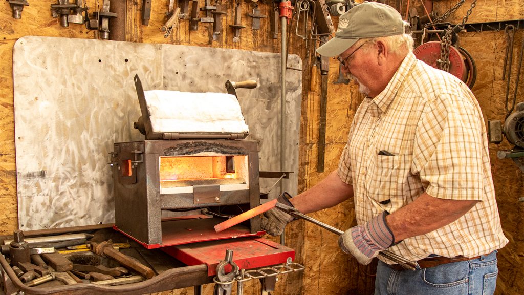 Ron Tollison makes bits and spurs