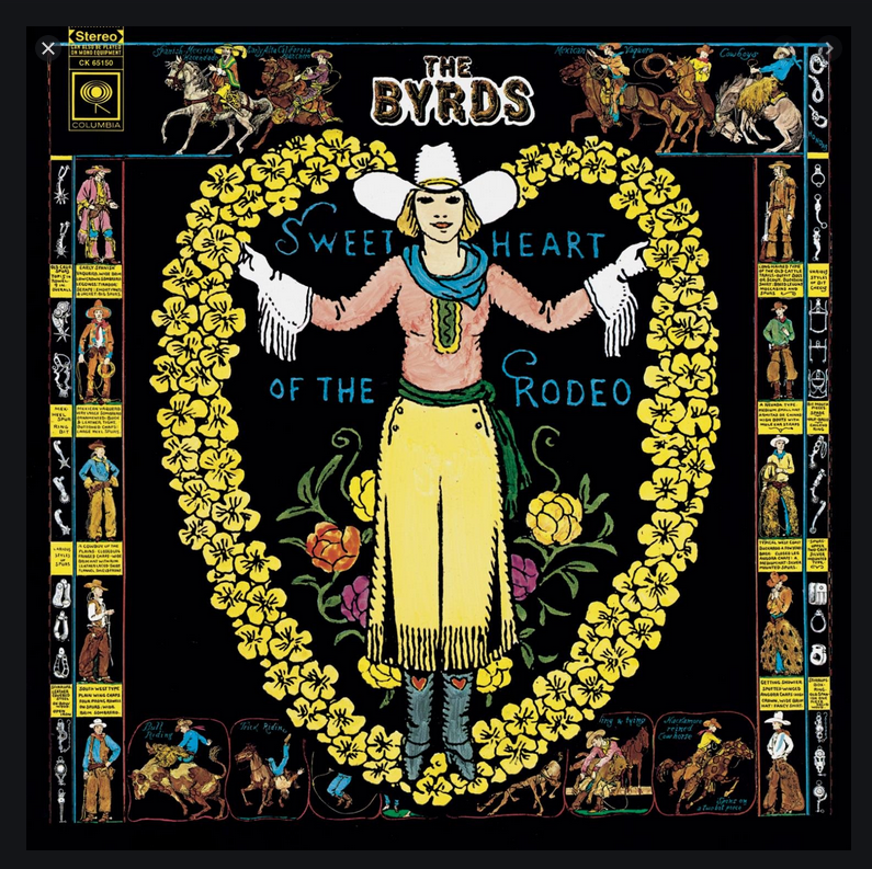 Jo Mora's work was used by the rock-and-roll group The Byrds.