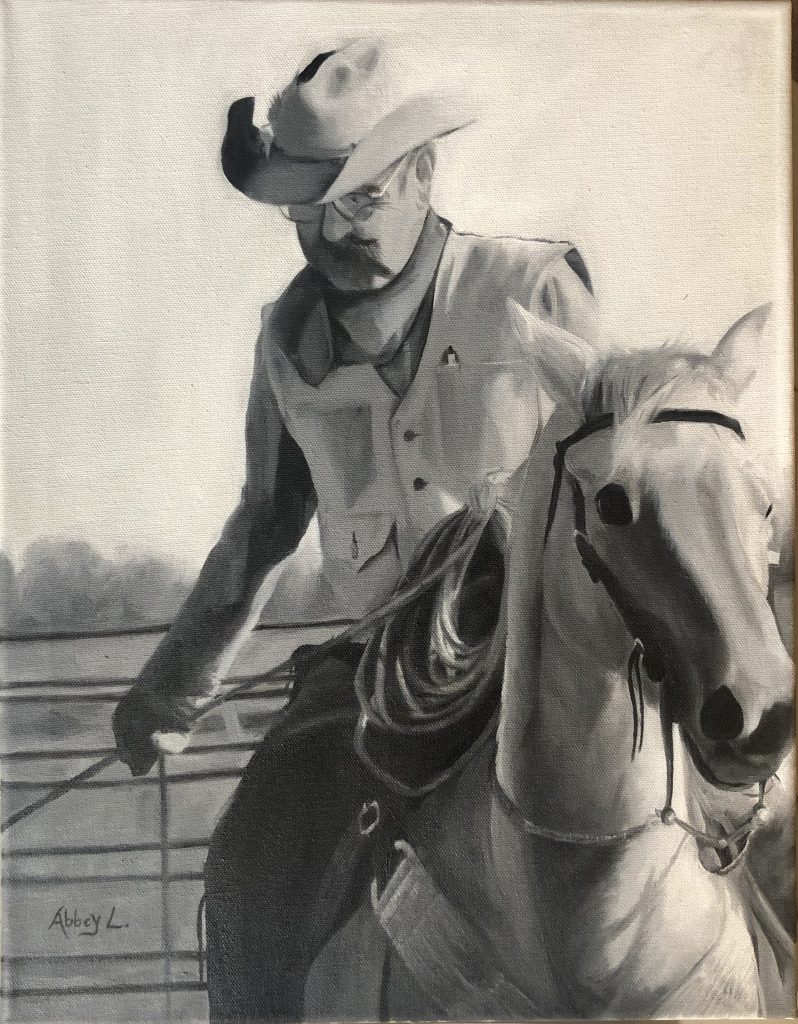 Cow Horse, by Abbey Loney, in the Youth Art Contest