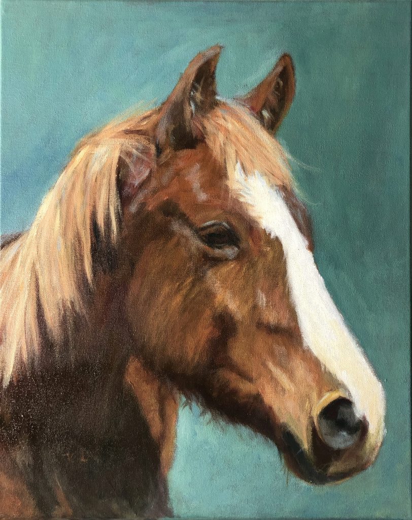 The Boss on the 14-18 age division of the Western Horseman Youth Art Contest.