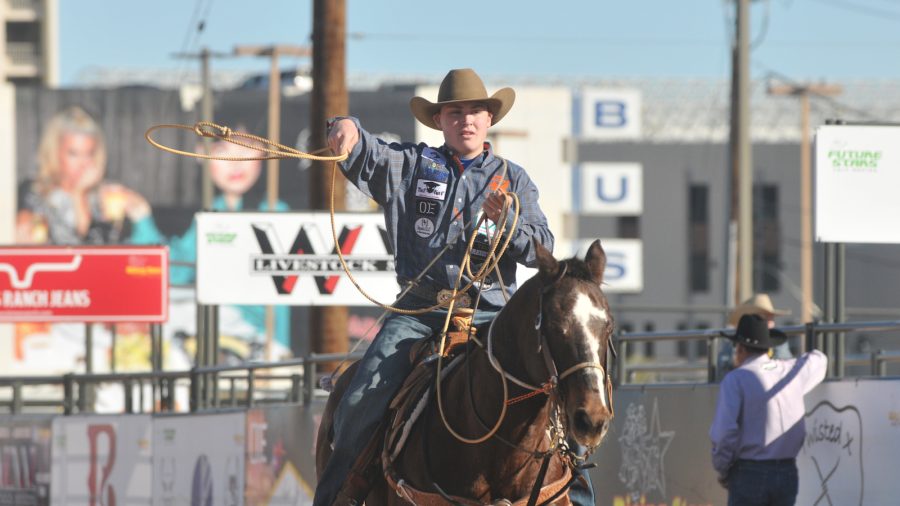 Riley Webb roping