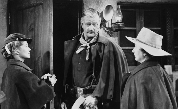 John Wayne starred in the Western film She Wore a Yellow Ribbon.