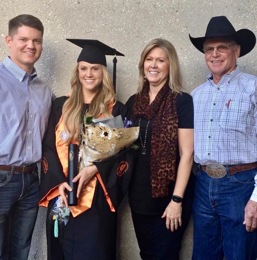 Tacy Kay Webb with her family.