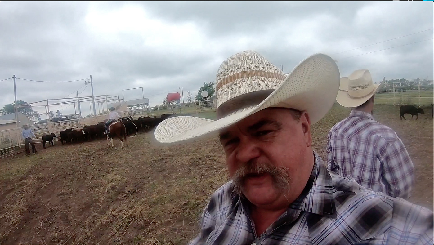 Shawn Williams in the branding pen.