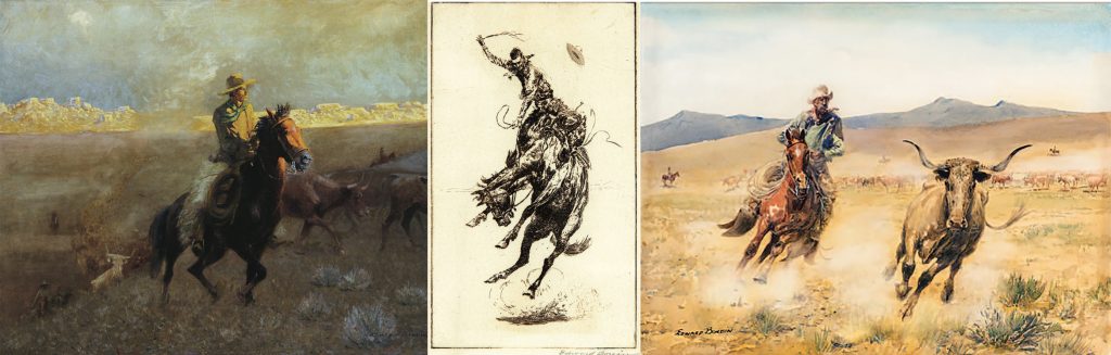 Western artwork by Edward Borein