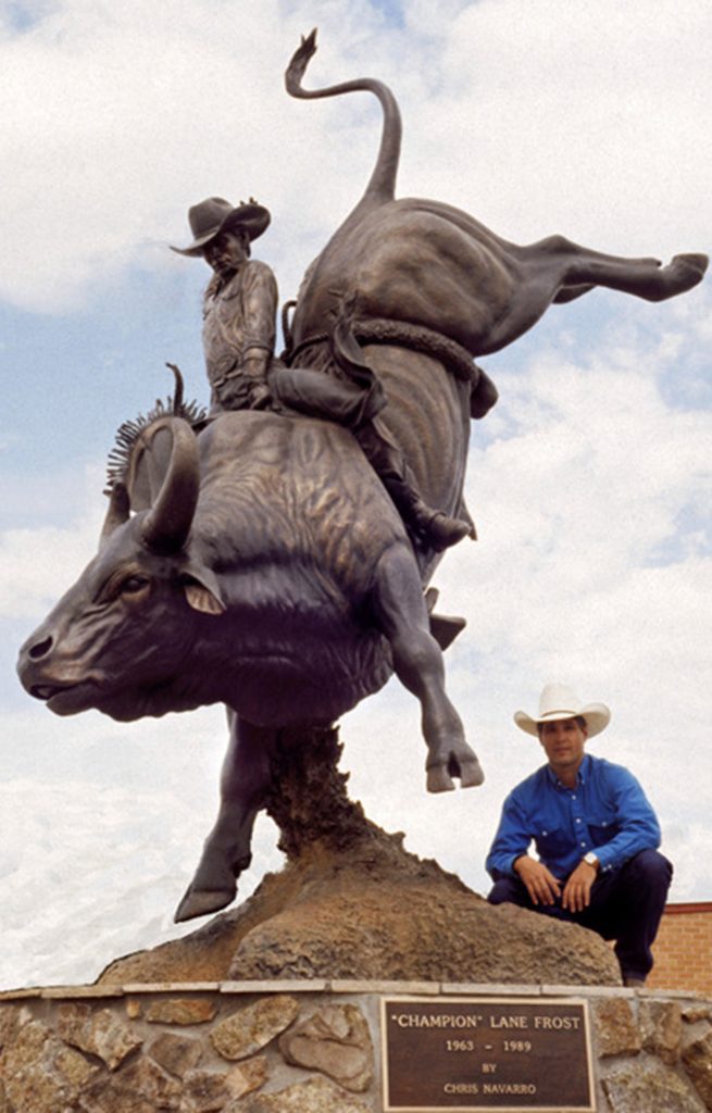 Chris Navarro sculpted Champion Lane Frost