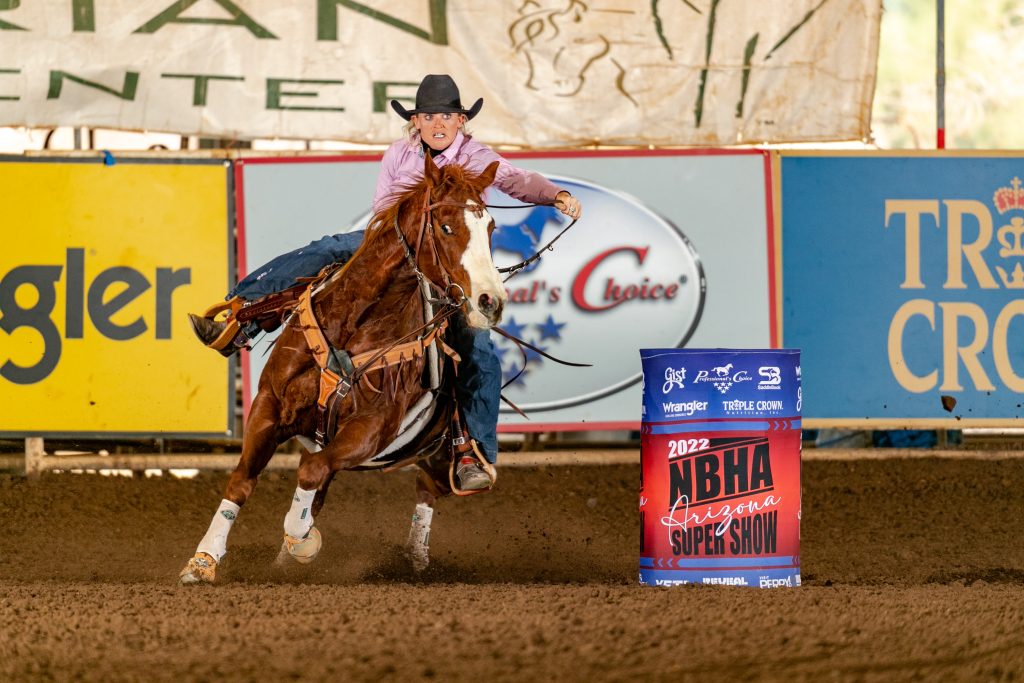 Women's Rodeo Wold Championship qualifier Jimi Jones riding Rockin A Lil