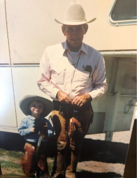 Jaton Lord with Ray Hunt.