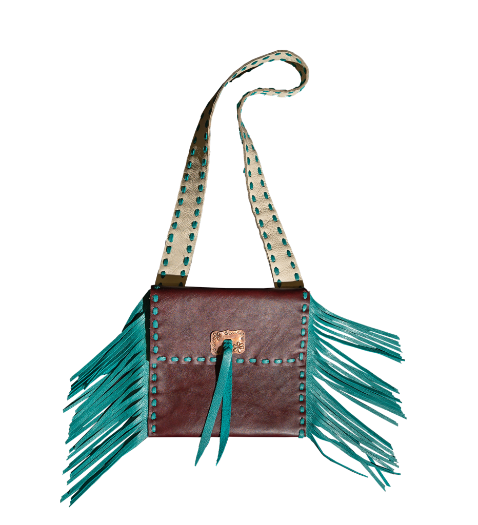 Leather purse made for the 2022 Western Lifestyle Trade Craft Showcase.