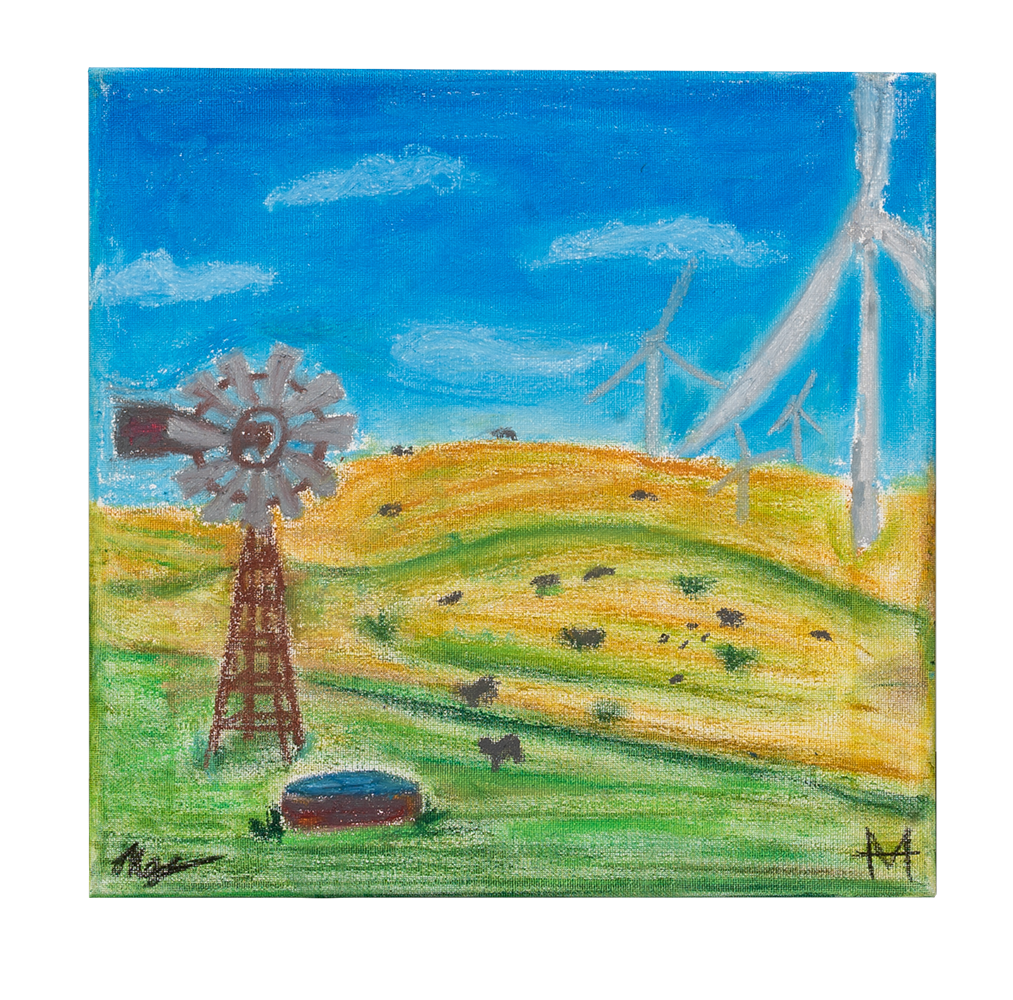 Painting by Meg Robards.