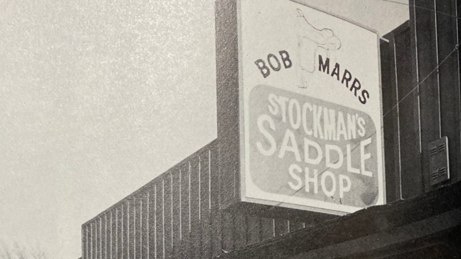 Bob Marrs Saddle Shop Sign