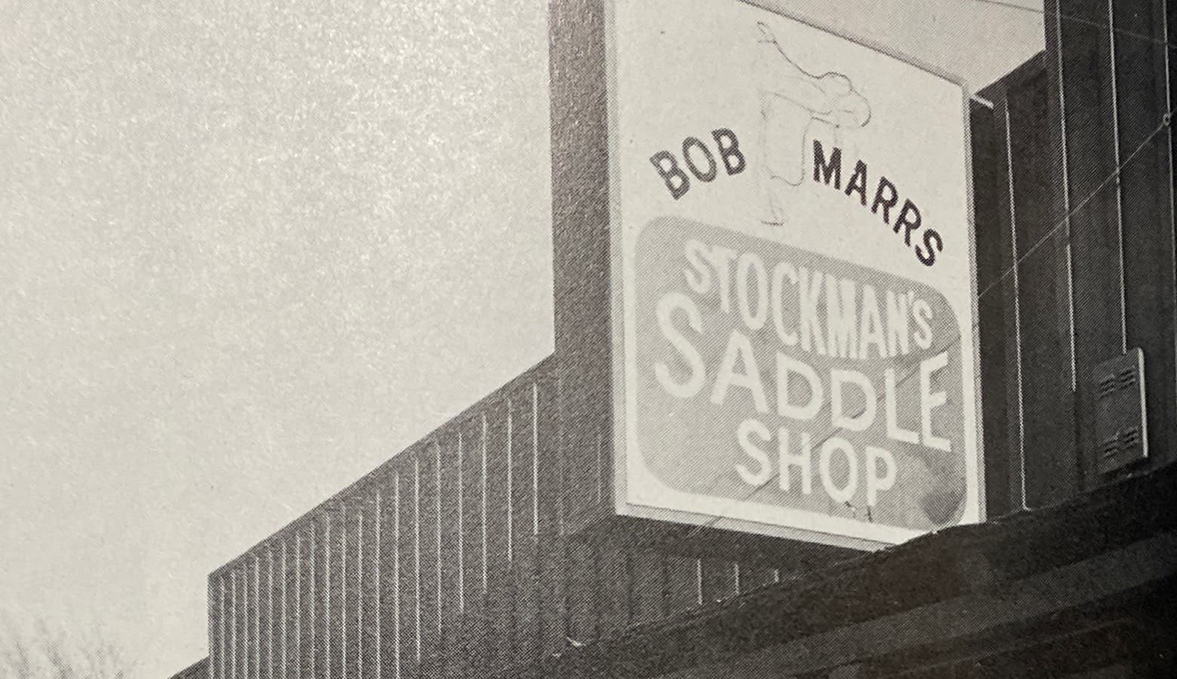 Bob Marrs Saddle Shop Sign