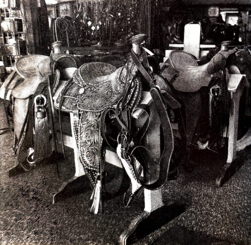 Flower stamped Bob Marrs saddle