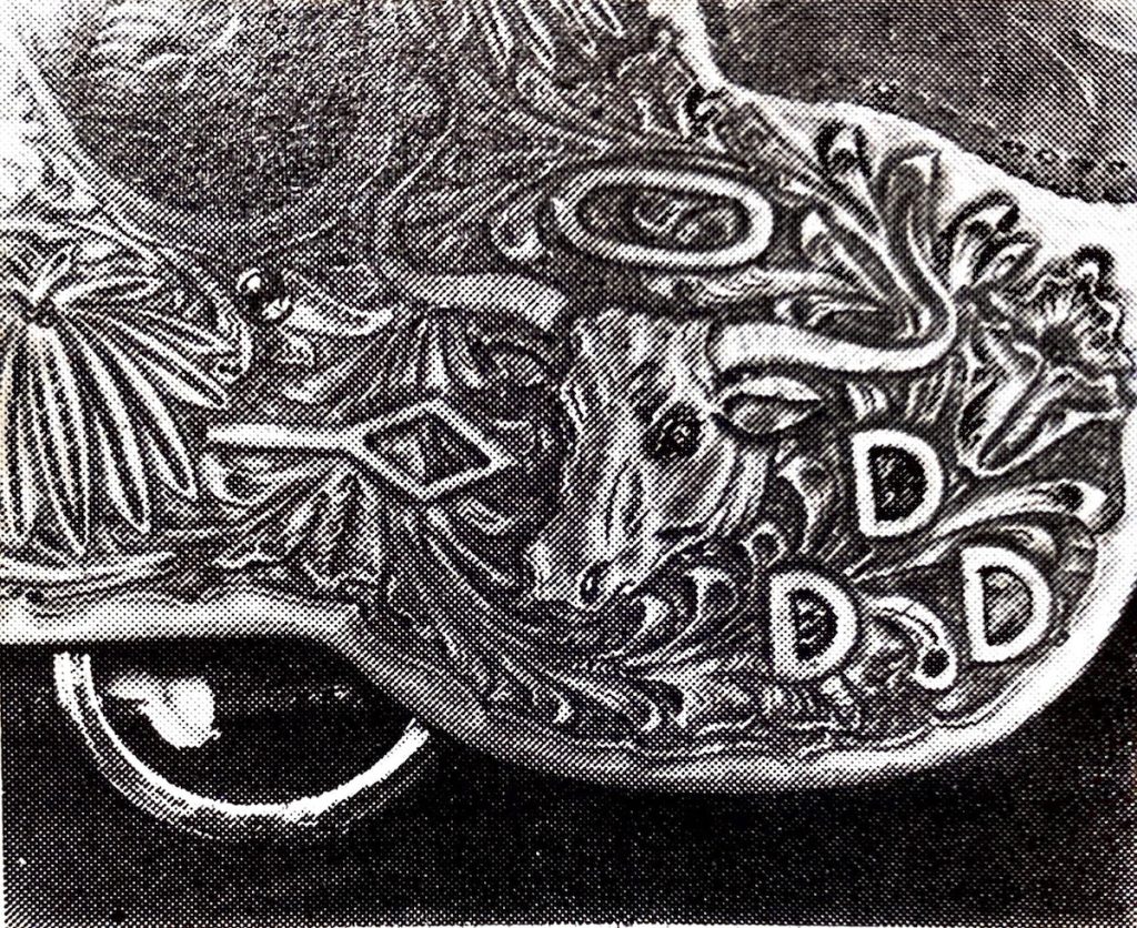 Leather detail on a Bob Marrs saddle