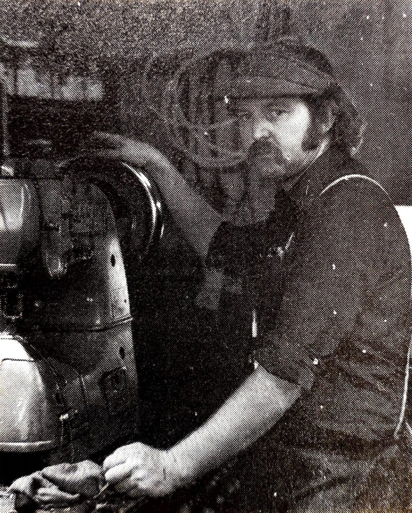 Sam Roper at the Stockmans Saddle Shop