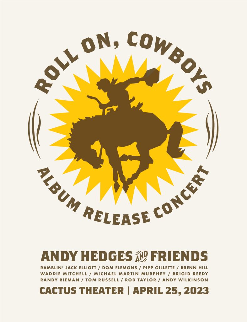 Roll On Cowboys Andy Hedges poster