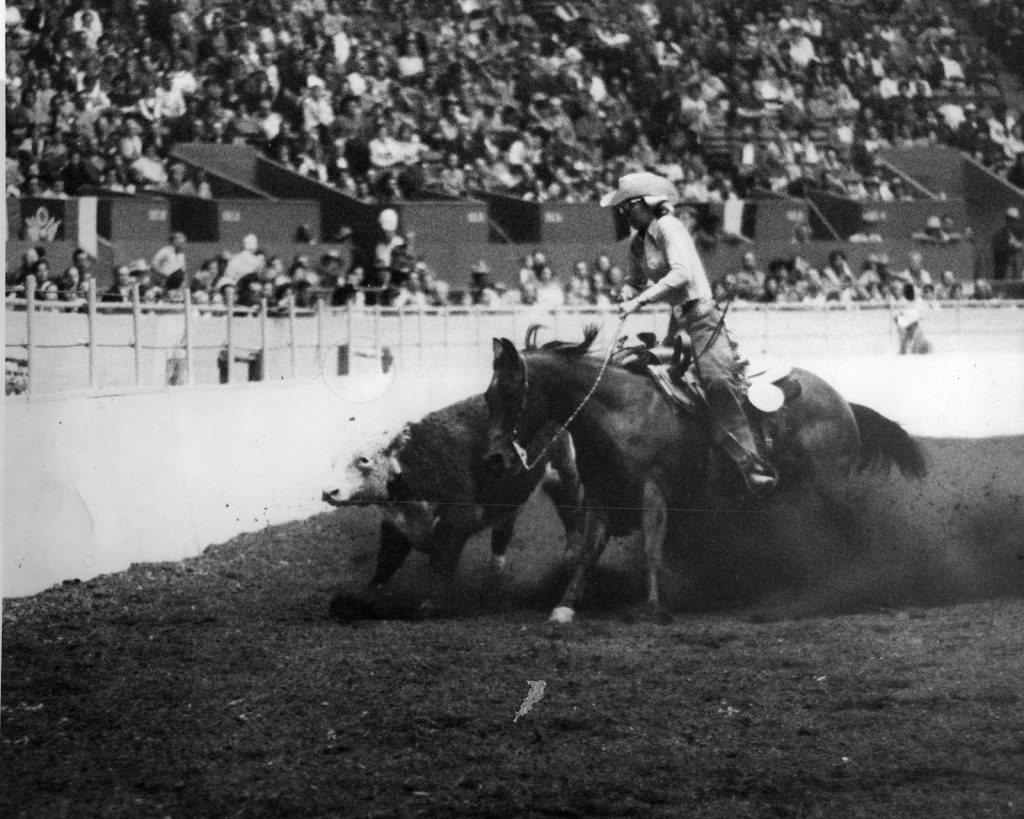 In 1961, Sheila Varian became the first woman to win the Reined Cow Horse Open Championship at San Francisco’s Cow Palace.