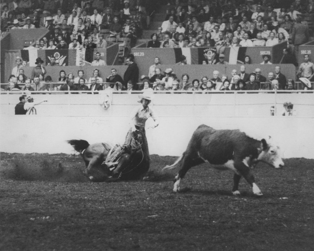 In 1961, Sheila Varian became the first woman to win the Reined Cow Horse Open Championship at San Francisco’s Cow Palace.