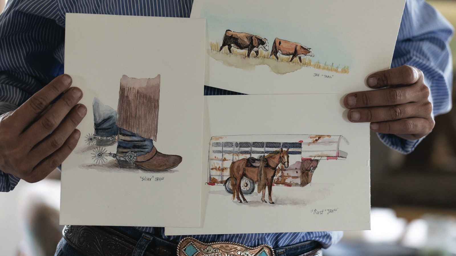 Artist Jess Howard draws artistic inspiration from her ranching heritage, fueled by long days in the saddle and a love for rural places.