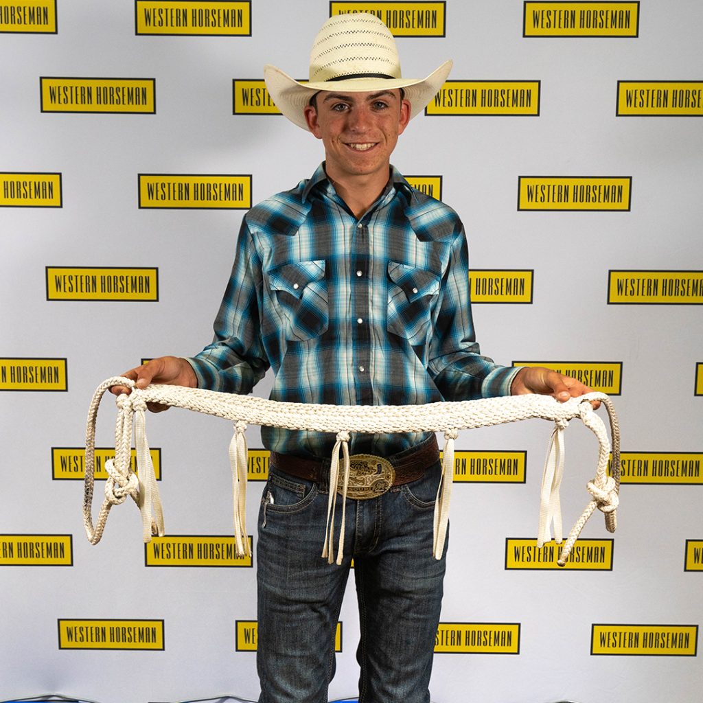 Braided breast collar by Paden Evans for the 2023 Western Lifestyle Trade Craft Showcase.