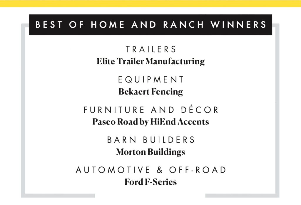Best of Home and Ranch Winners