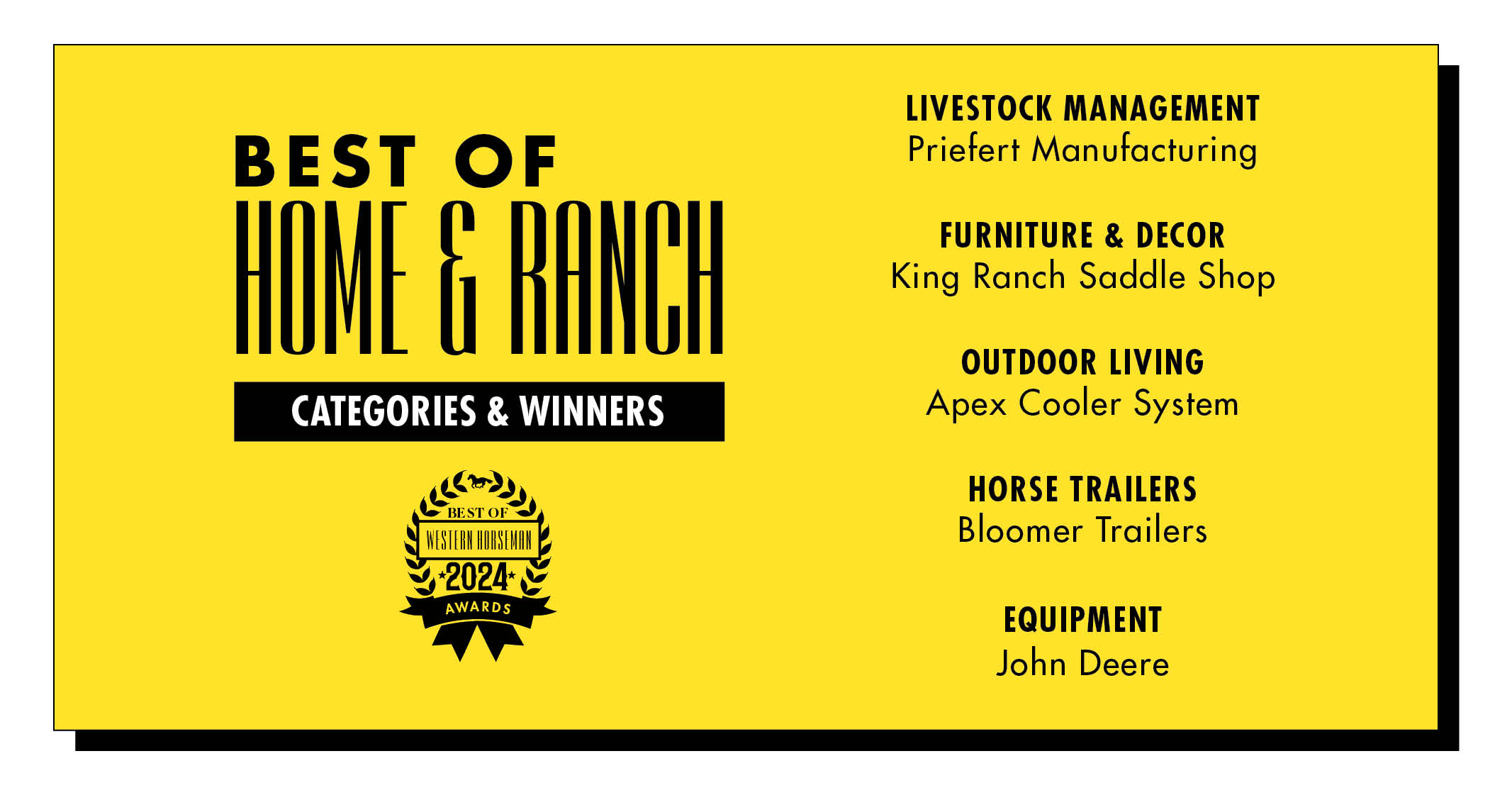 2024 Best of Home & Ranch winners