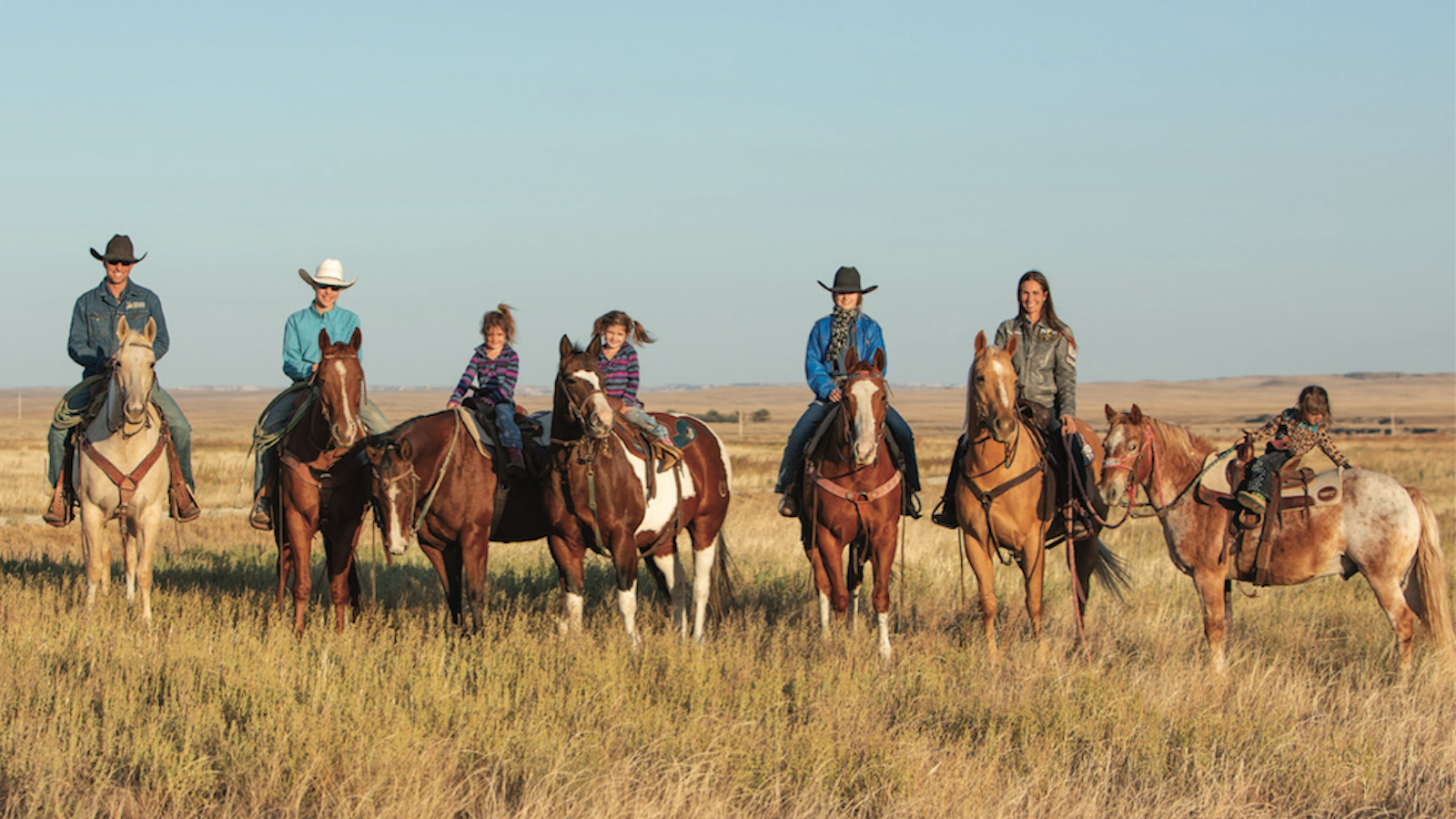 In addition to cattle and Quarter Horses, Riley and Jessica Routier are raising five kids who plan to make their living off the land.