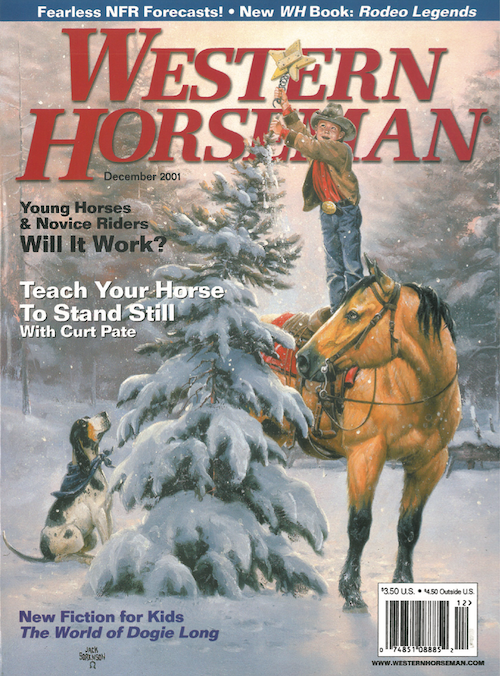 Artist Jack Sorenson revels in the Christmas spirit as he creates holiday paintings that appear on the covers of Western Horseman.