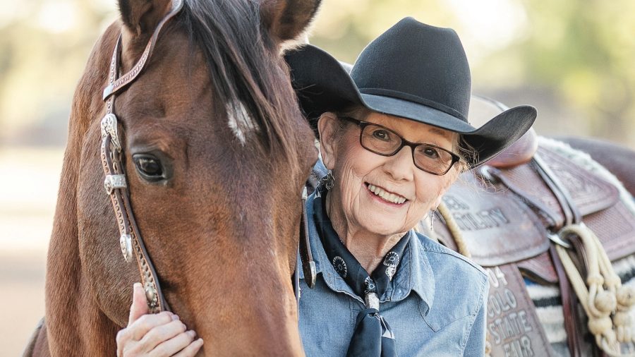Charlene Morgan on the cover of Western Horseman January 2024