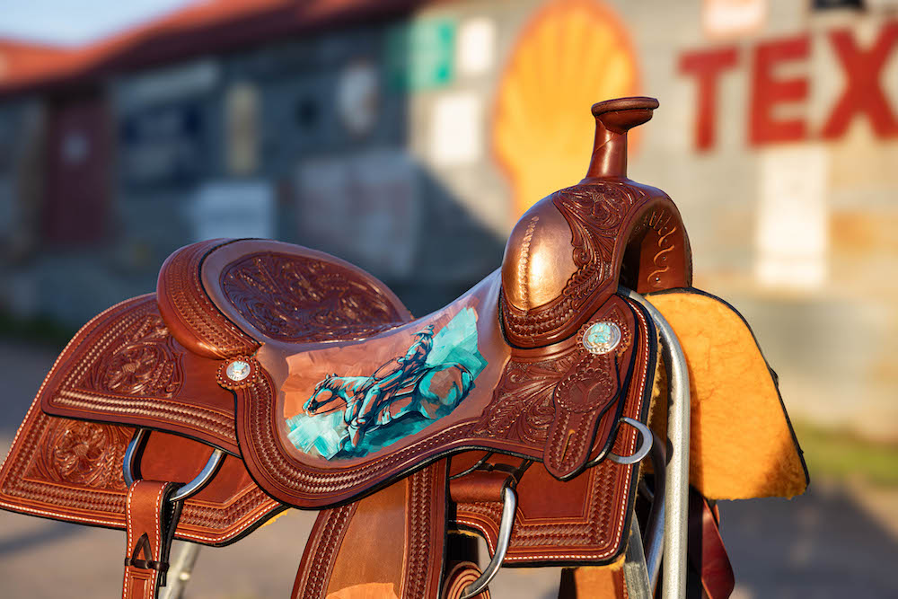 Pulling craftsmanship from multiple artists, Circle Y Saddles and artist Danielle Powers created a Western saddle that honors the horsewoman. 