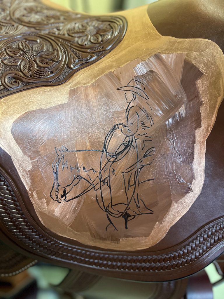Pulling craftsmanship from multiple artists, Circle Y Saddles and artist Danielle Powers created a Western saddle that honors the horsewoman. 