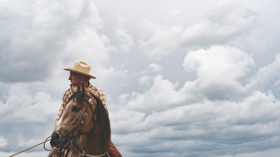 A photo of Buck Brannaman by Rob Hammer