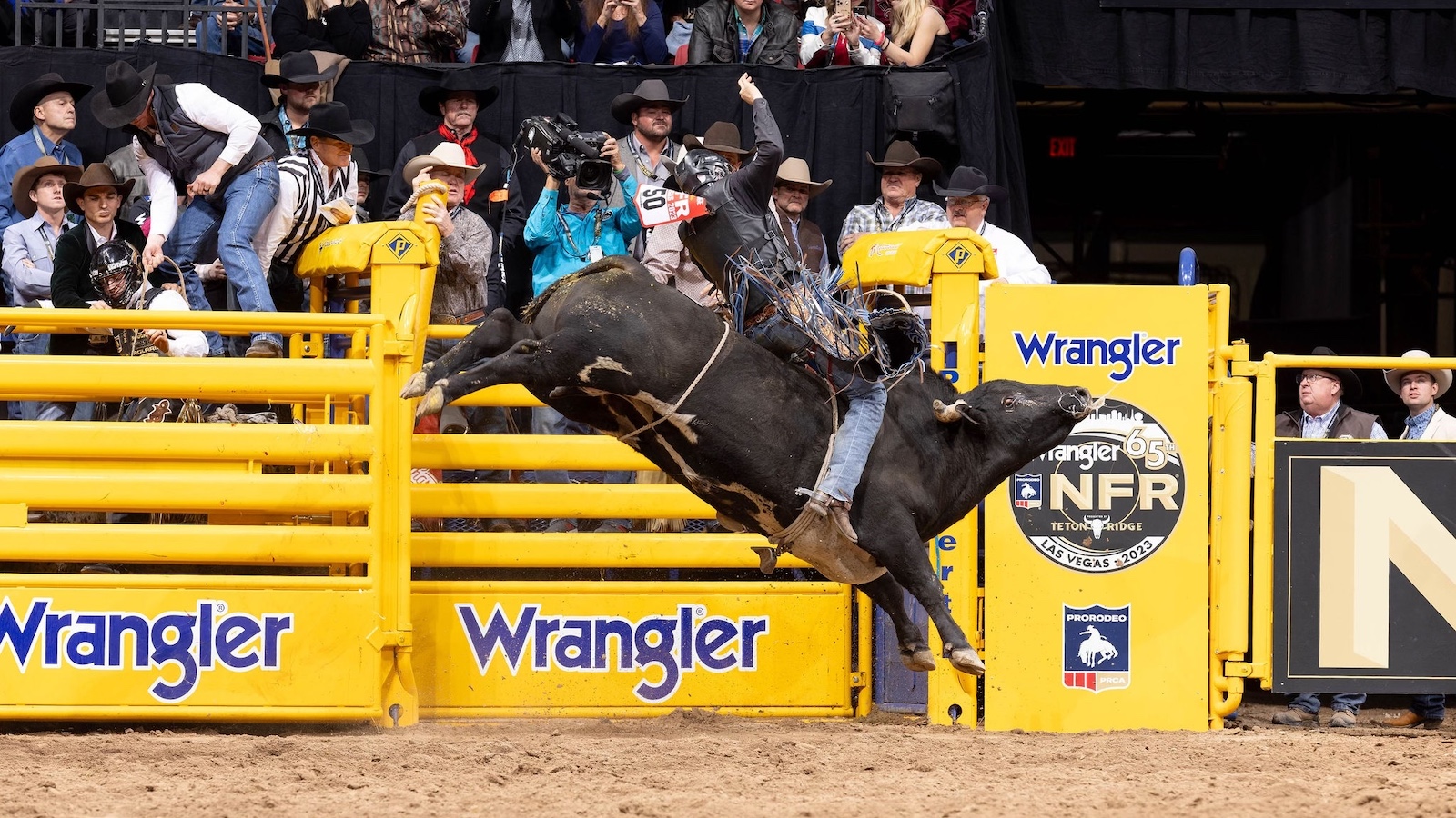 Jared Parsonage rode the bucking bull Umm at the NFR.