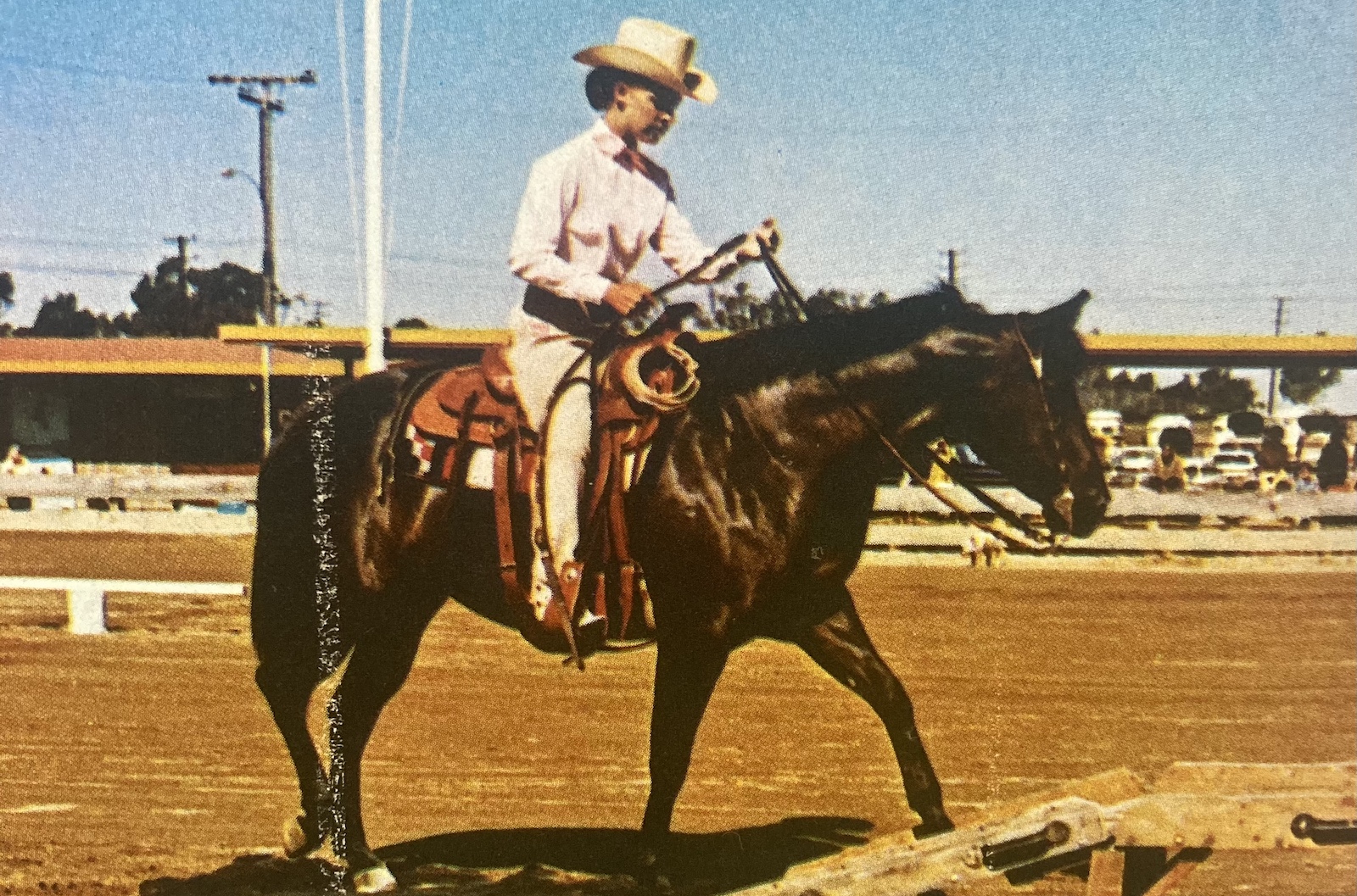 Terry Weseloh of Oceanside, Calif., riding Bar's Shady Lady