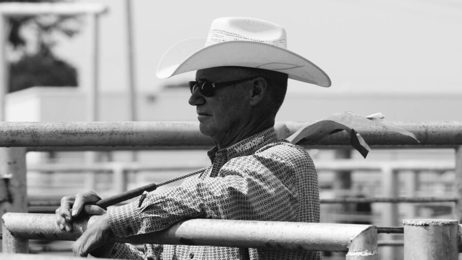 A cowboy through and through, Sammy Andrews can always be found in the midst of it all working, caring for and admiring the livestock that are his livelihood. Photo courtesy of Sammy and Jacel Andrews