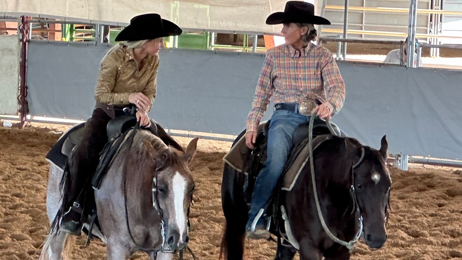 Daughn is a wealth of knowledge in the equine industry and a successful trainer. She trains out of Starr Whitley's ranch in Brenham, Texas. Courtesy of Kathy Daughn