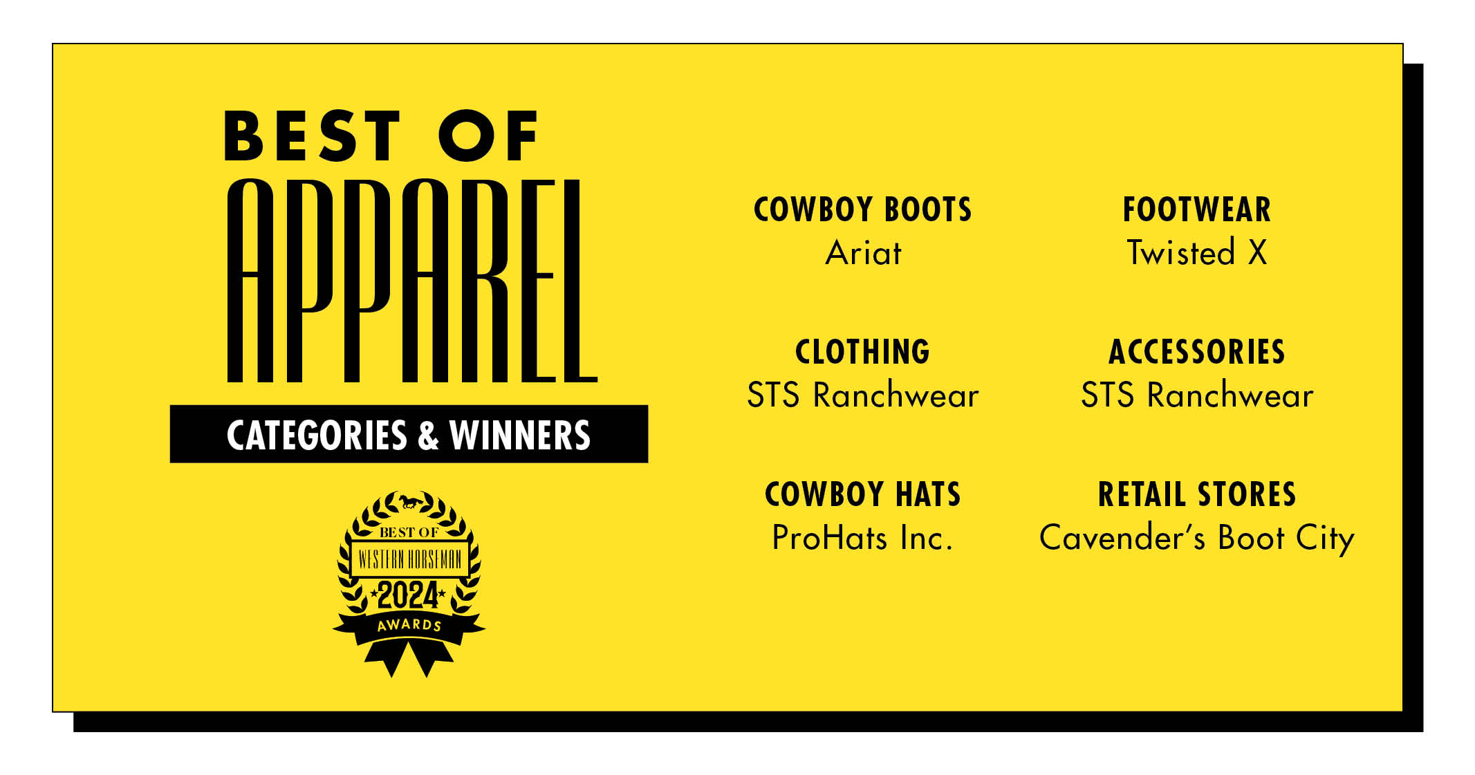 list of 2024 best of apparel winners