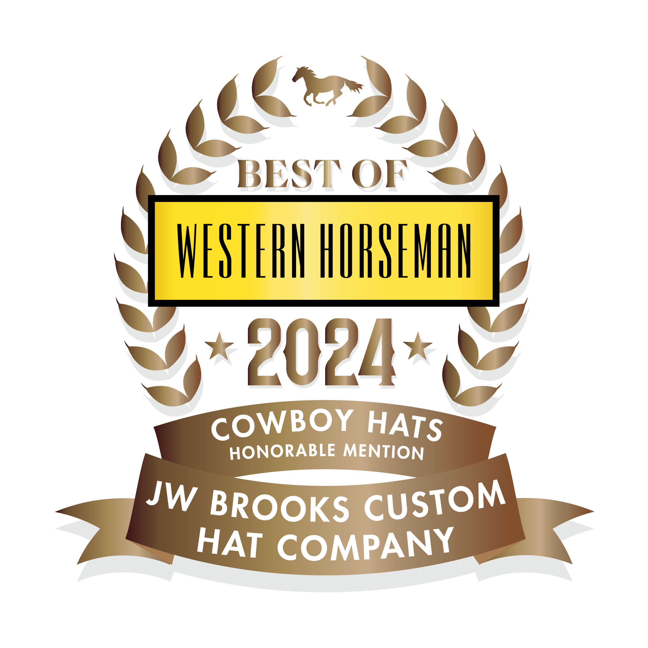 2024 best of cowboy hats honorable mention: JW Brooks Custom Hat Company