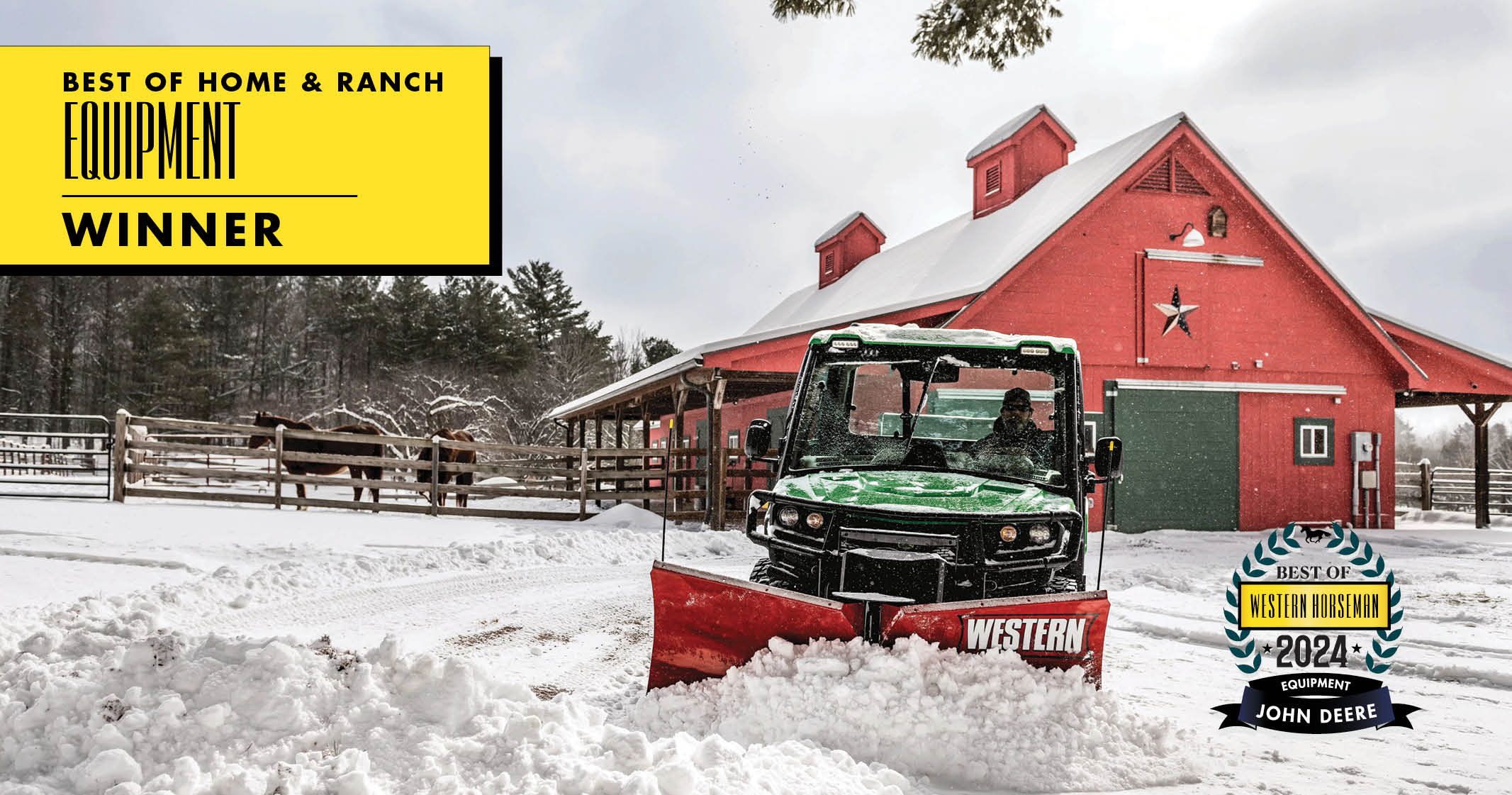 John Deere snow plow