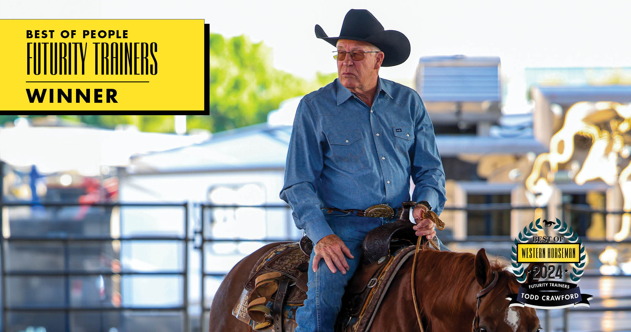 Todd Crawford on a horse