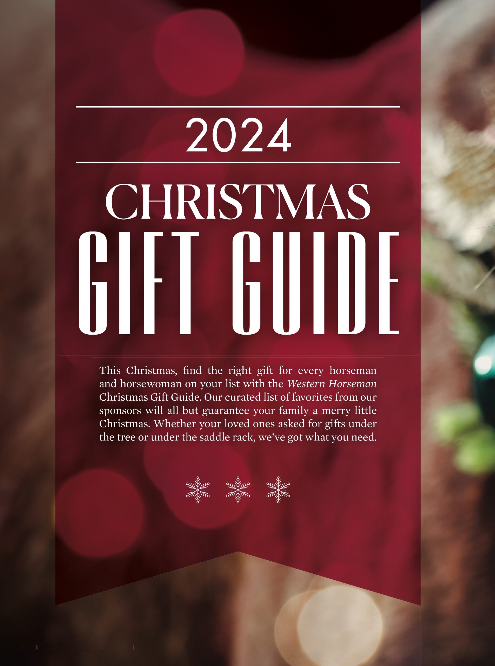 2024 Christmas Gift Guide form November 2024 Western Horseman