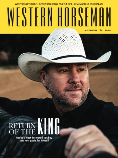 Western Horseman November 2024 cover of Trevor Brazile