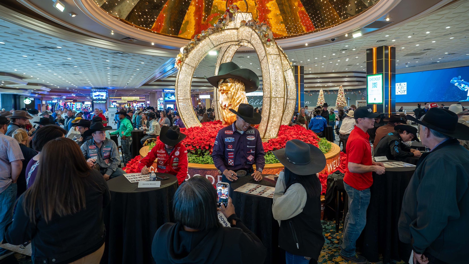 NFR Contestant Autograph session. Photo by Michael Roberts
