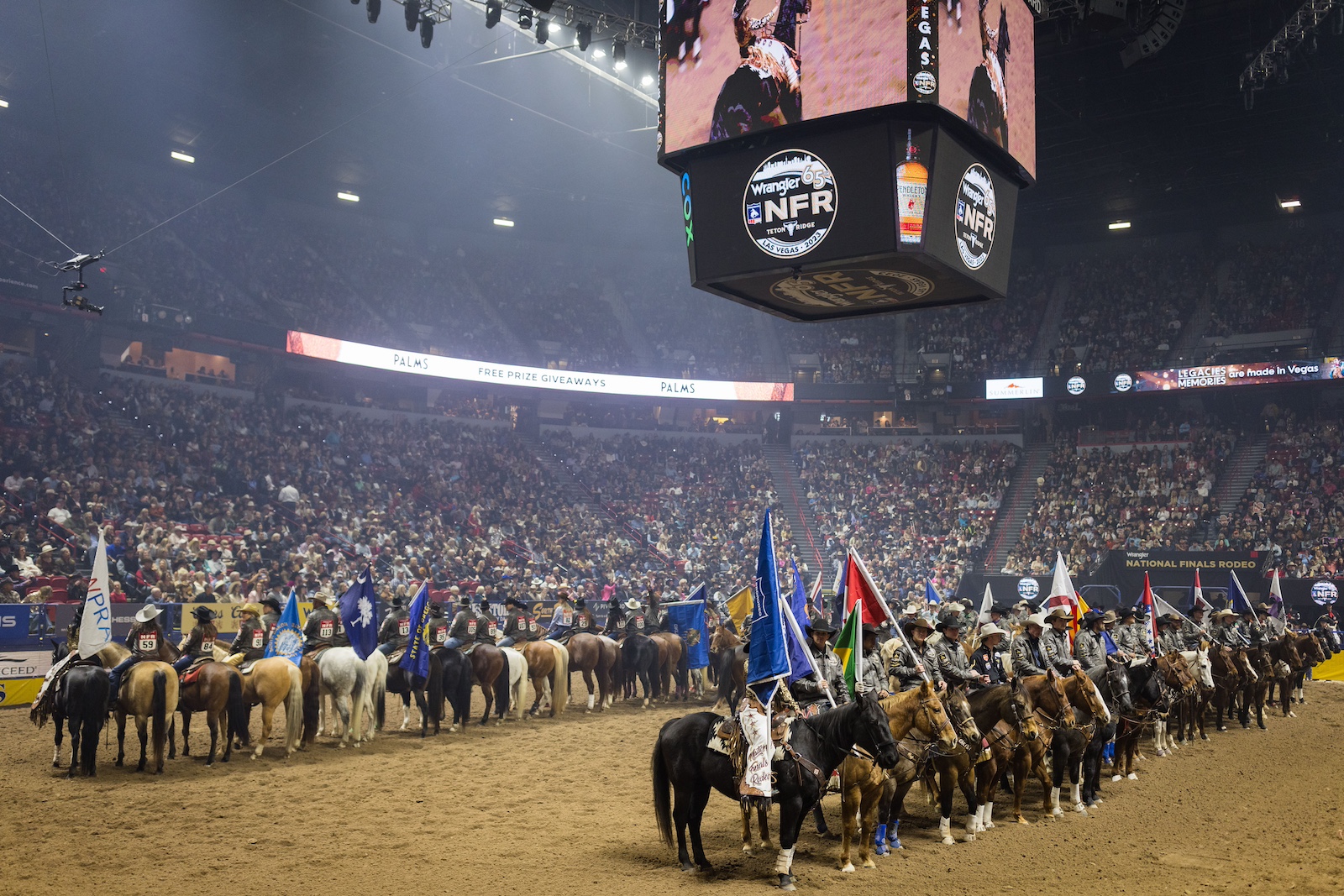 Opening ceremony at the Wrangler National Finals Rodeo