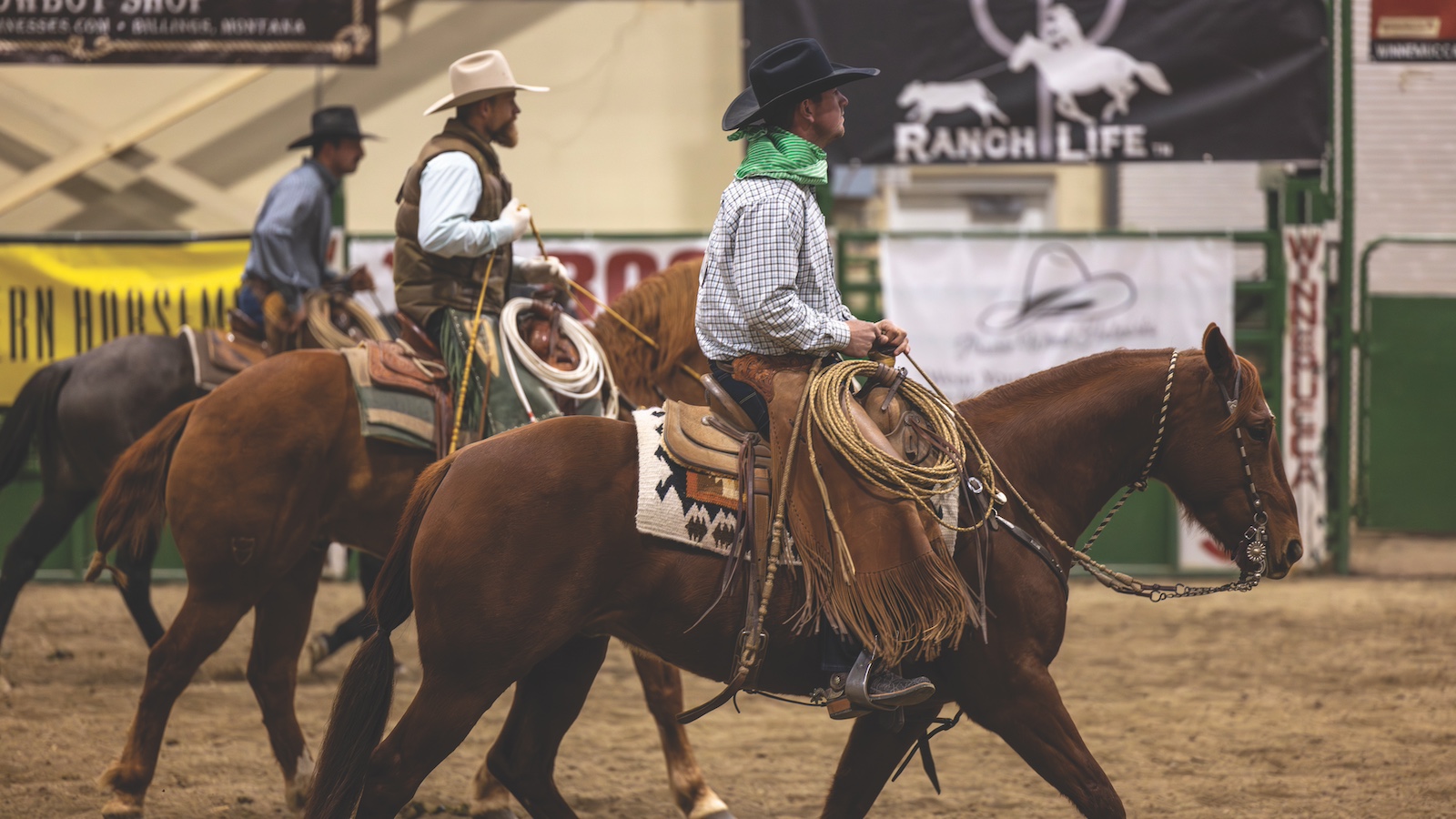 The Warr Ranches team, consisting of Taylor Lloyd, Gabe Clark and Quirt Boyles, won top honors at the 2023 event. Photography by Jennifer Denison
