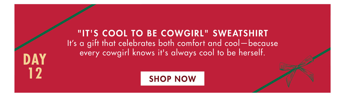 its cool to be cowgirl sweatshirt