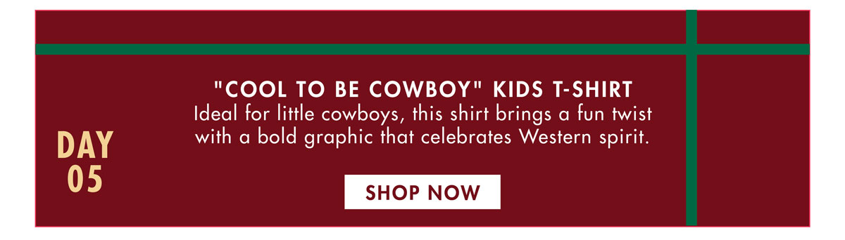cool to be cowboy kids tee
