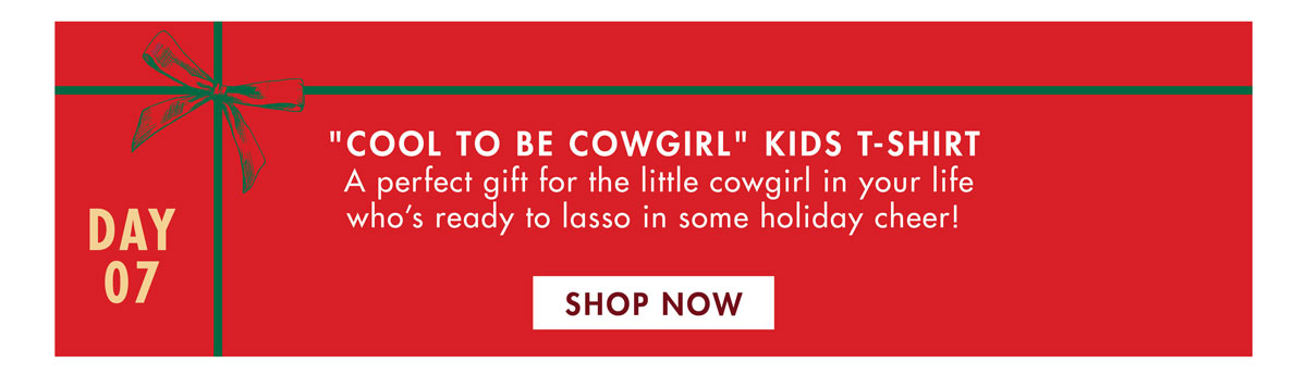 cool to be cowgirl kids tee