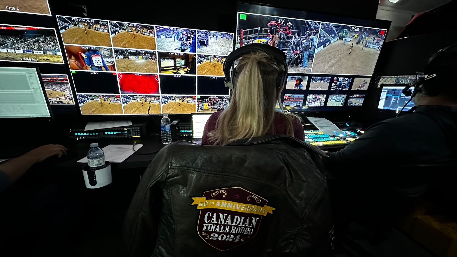 Balancing it all, Peterson makes sure the rest of the world gets the best view of each run, ride and show for hundreds of events every year. Photograph courtesy of Karlee Peterson